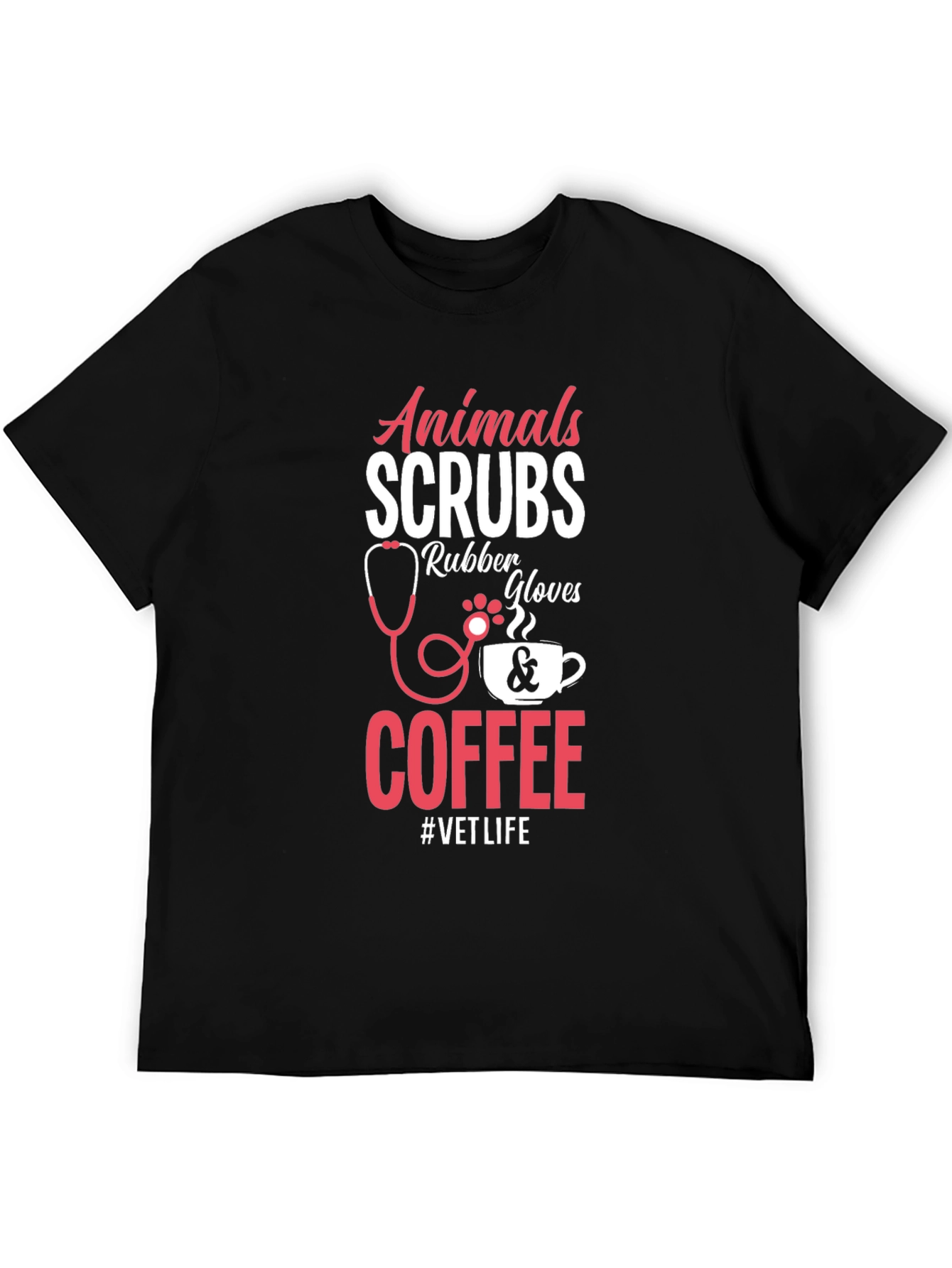 Vet Life T-Shirt - Animals Scrubs Coffee Tee