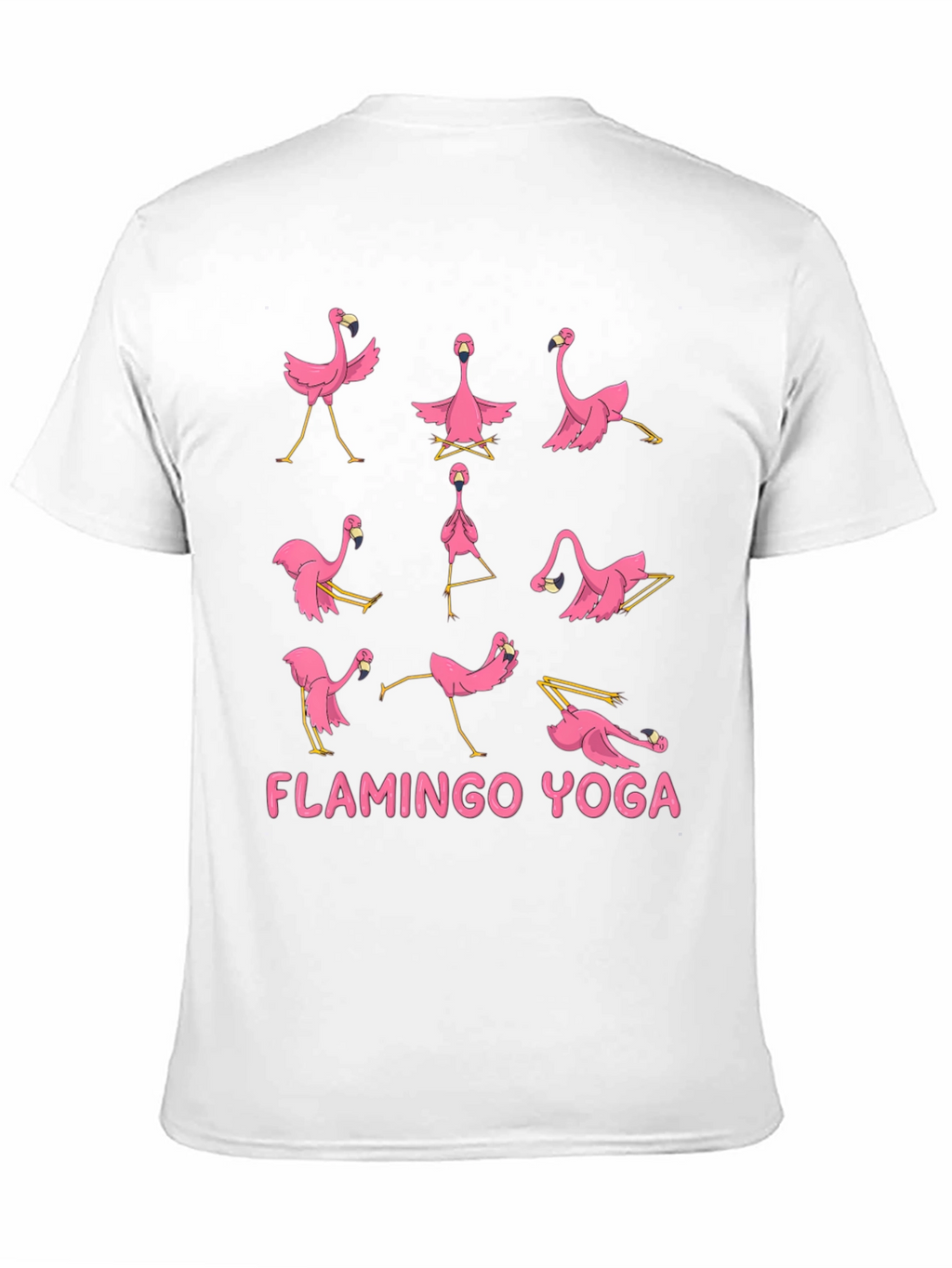 Flamingo Yoga T-Shirt - Mens Black Tee