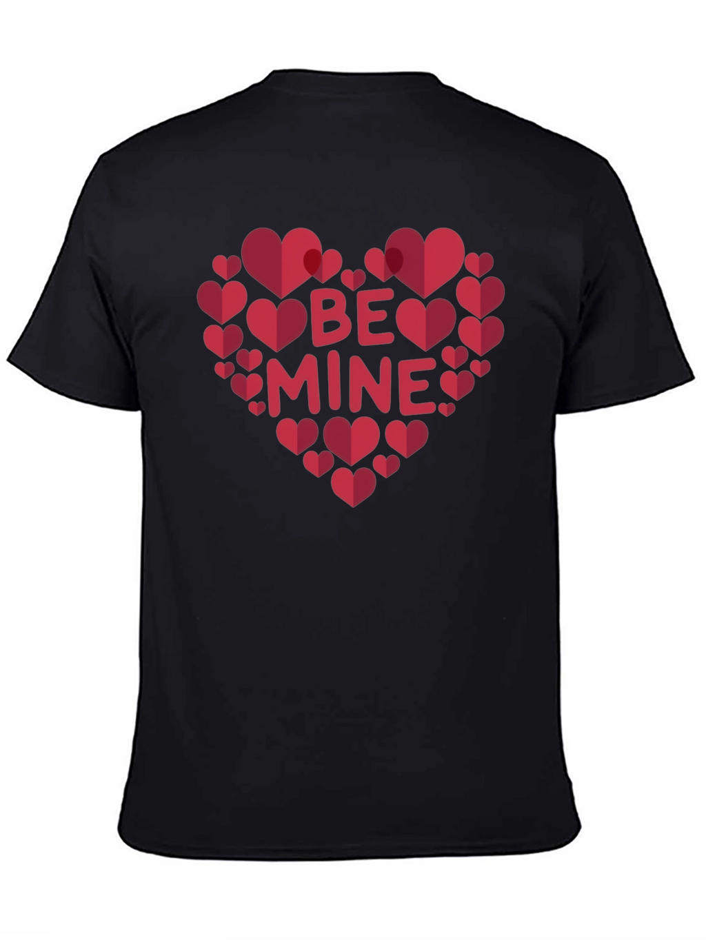 Be Mine Heart Valentines Day Graphic T-Shirt