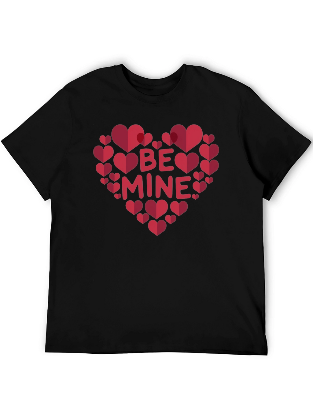 Be Mine Heart Valentines Day Graphic T-Shirt