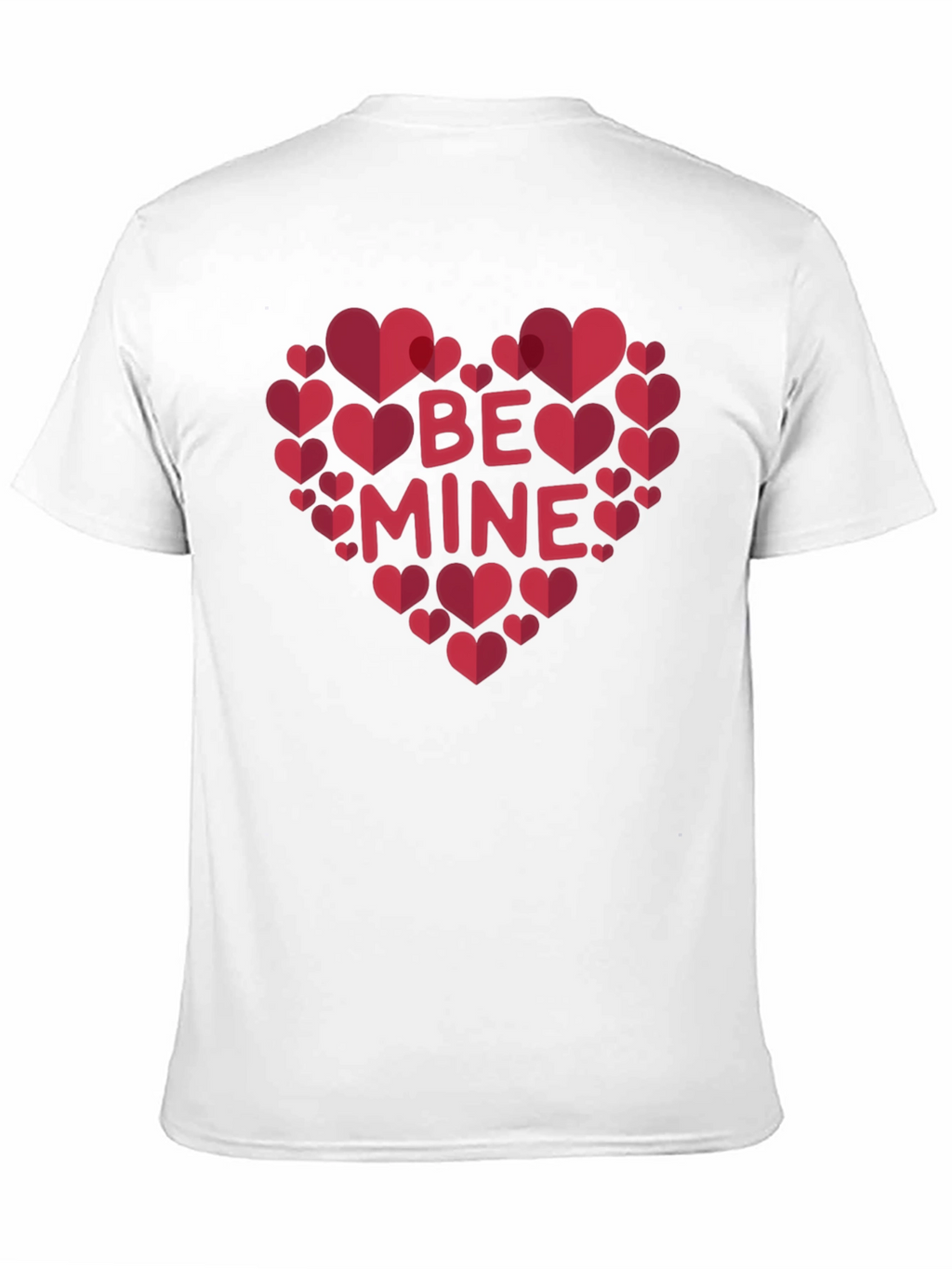 Be Mine Heart Valentines Day Graphic T-Shirt