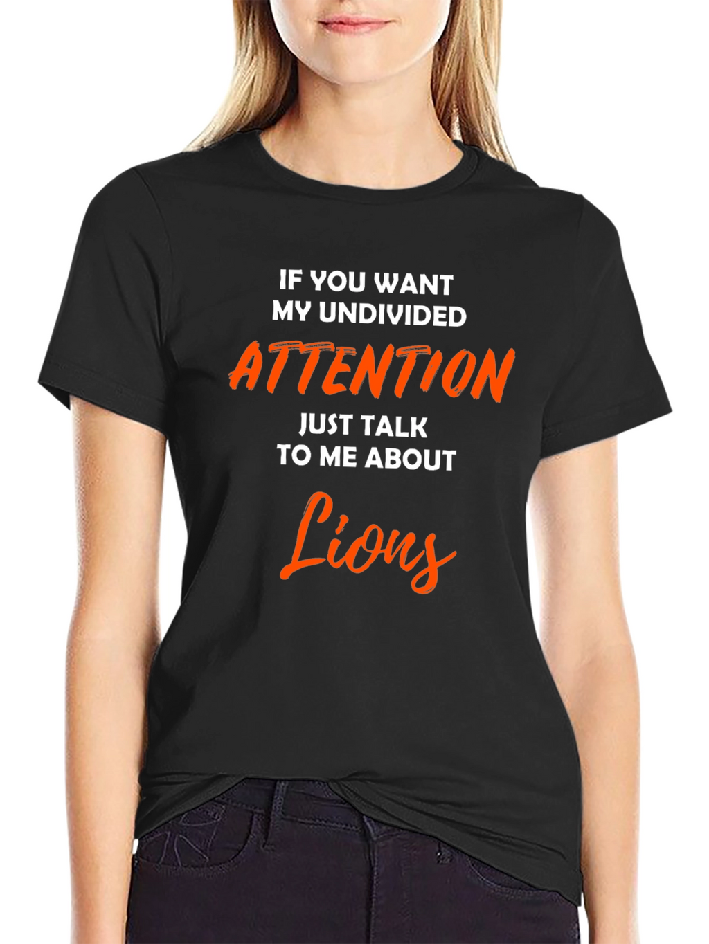 Undivided Attention Lions Graphic T-Shirt