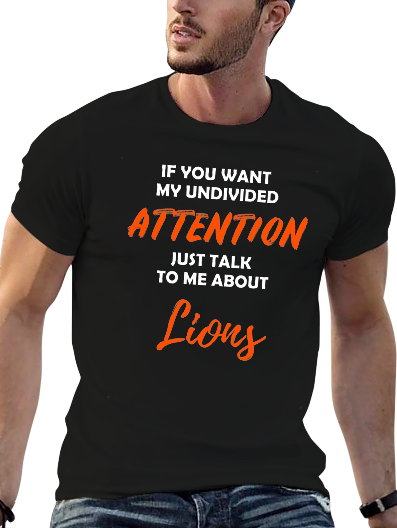 Undivided Attention Lions Graphic T-Shirt