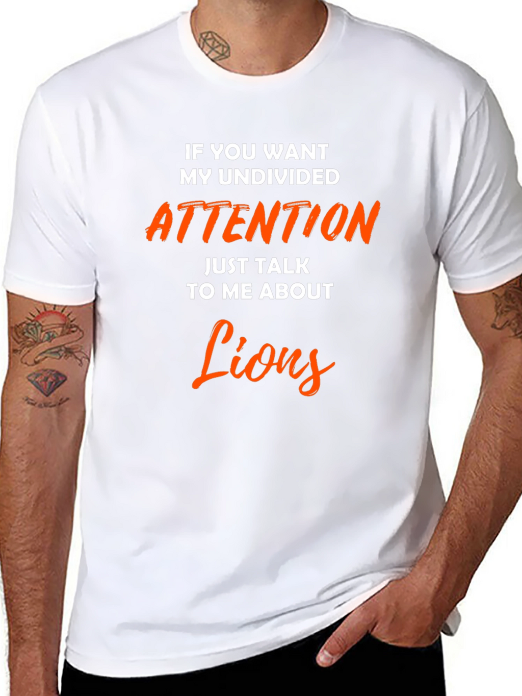 Undivided Attention Lions Graphic T-Shirt