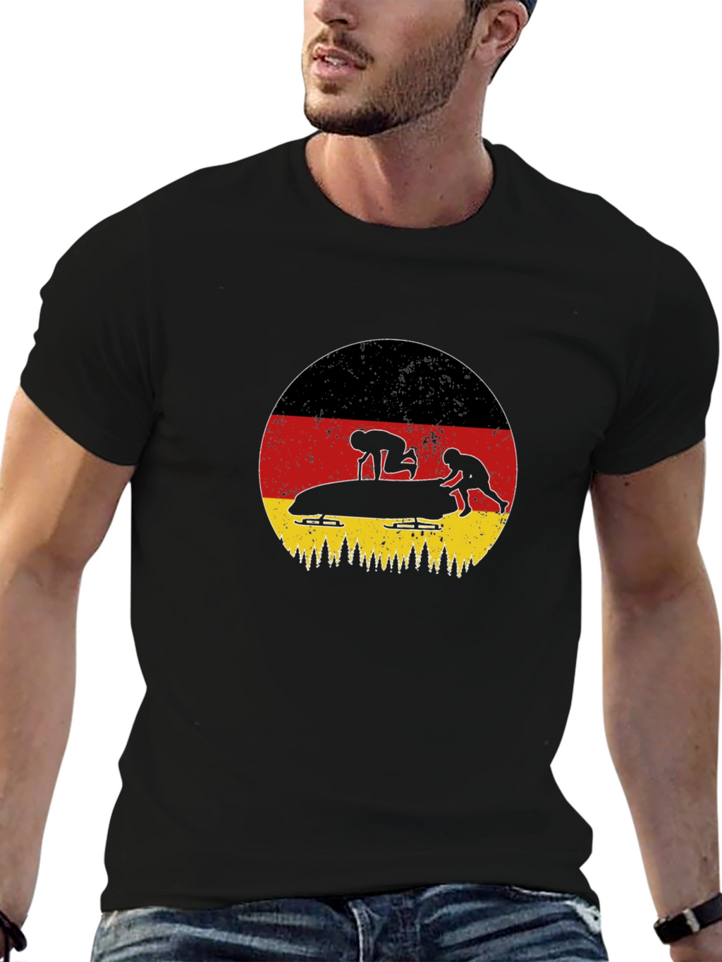 German Bobsled T-Shirt - Winter Sports Tee