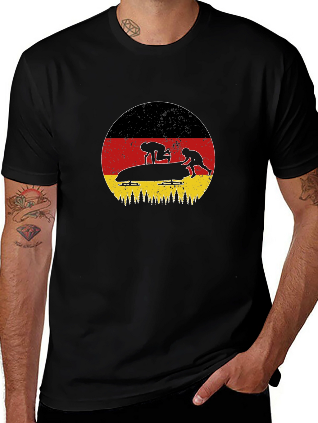 German Bobsled T-Shirt - Winter Sports Tee