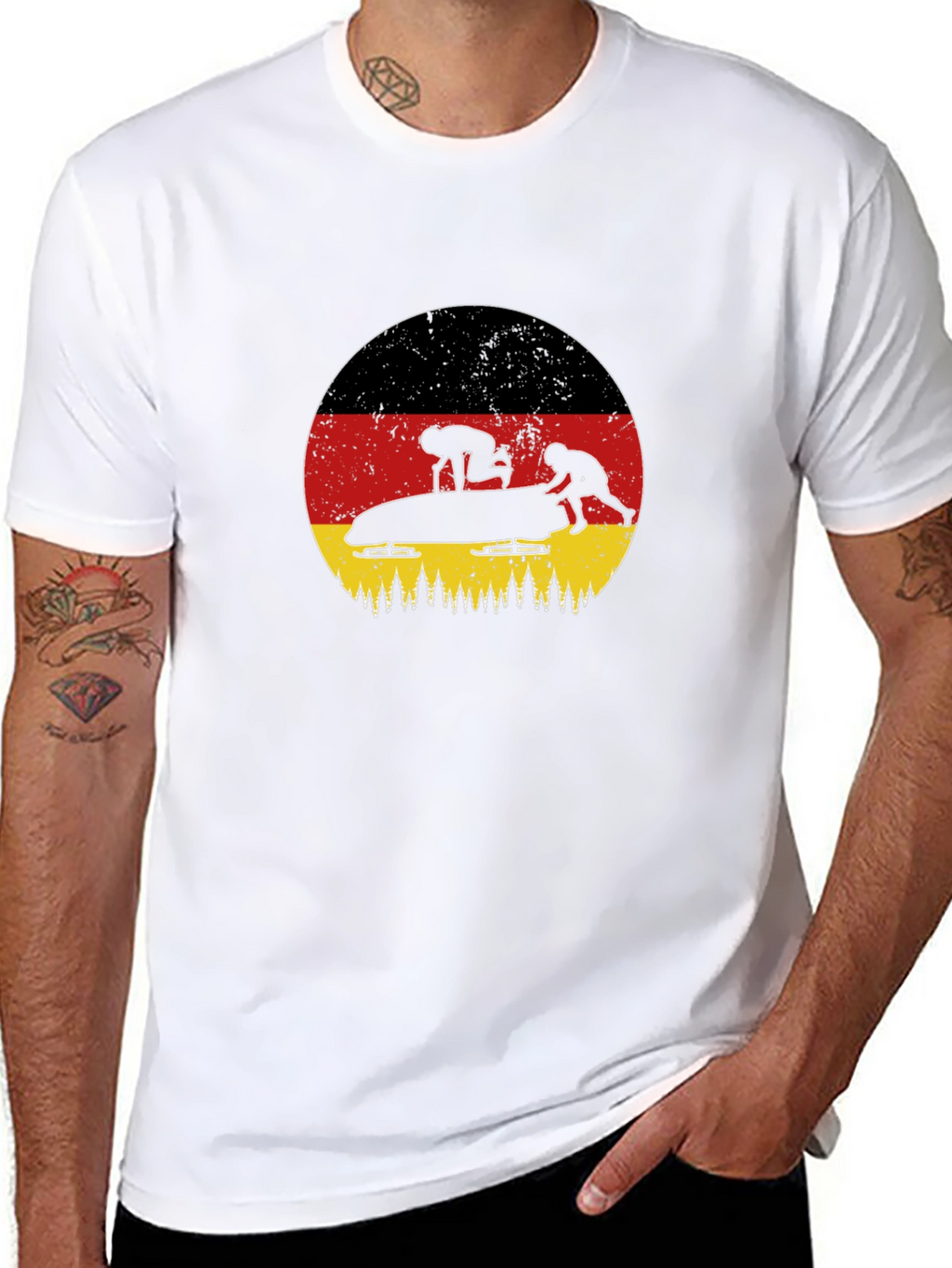 German Bobsled T-Shirt - Winter Sports Tee
