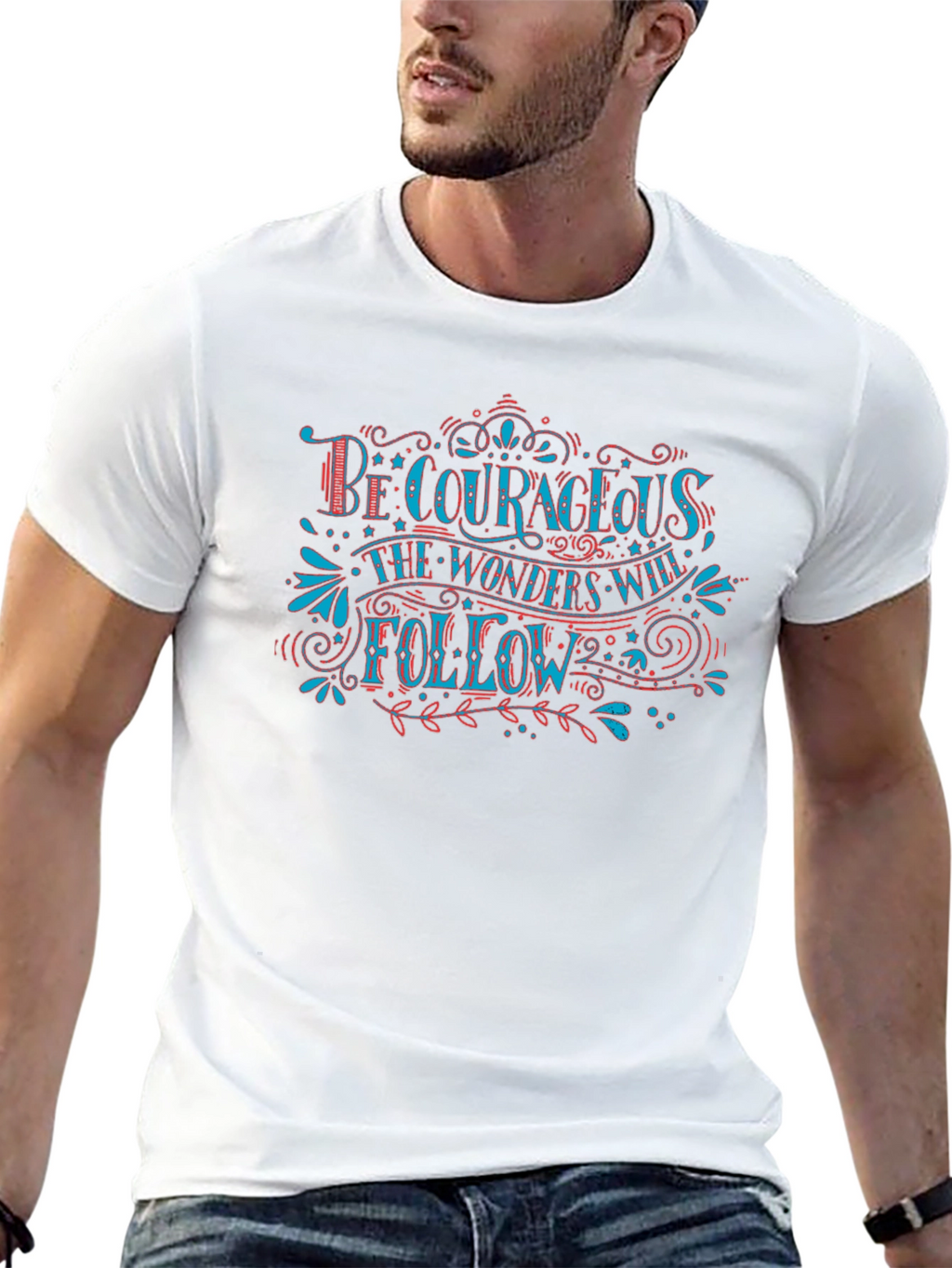 Be Courageous Graphic Tee - Inspirational T-Shirt