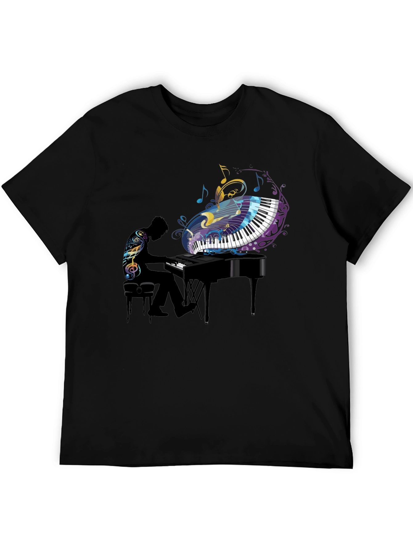 Piano Player Graphic Tee - Stylish Music Lover Shirt