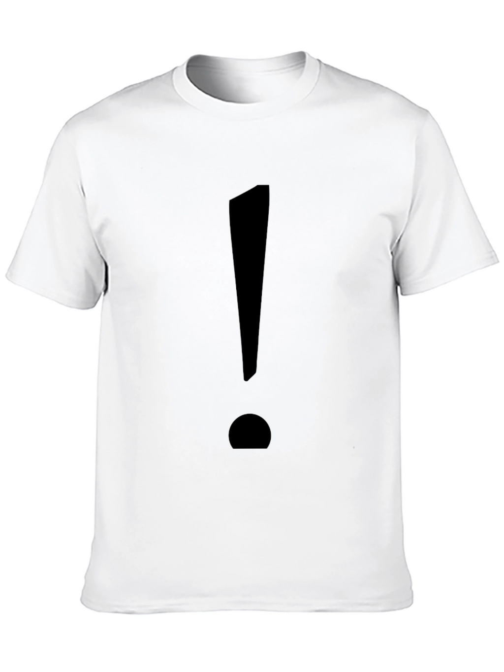 Statement Tee: Bold Black Exclamation Point T-Shirt