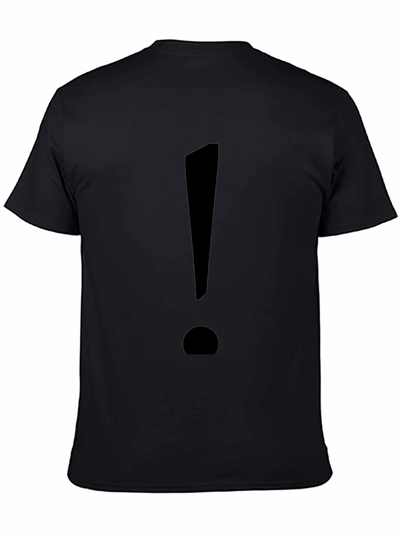 Statement Tee: Bold Black Exclamation Point T-Shirt
