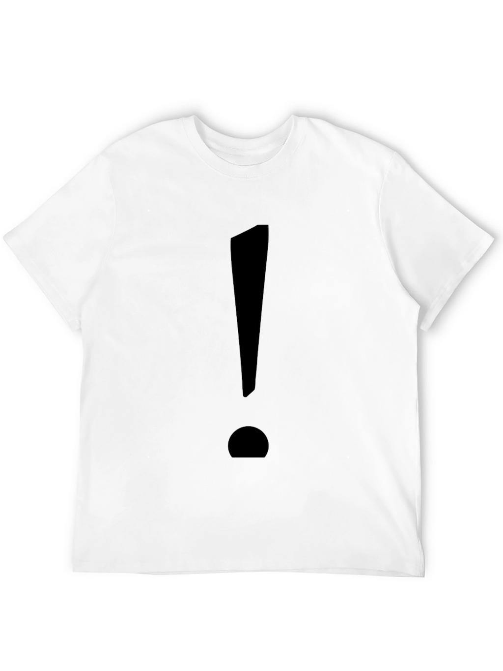 Statement Tee: Bold Black Exclamation Point T-Shirt