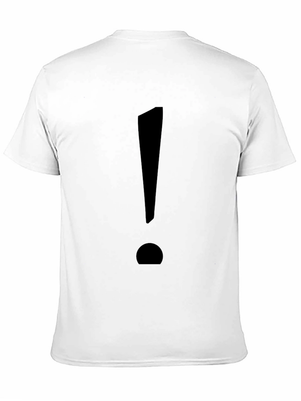 Statement Tee: Bold Black Exclamation Point T-Shirt