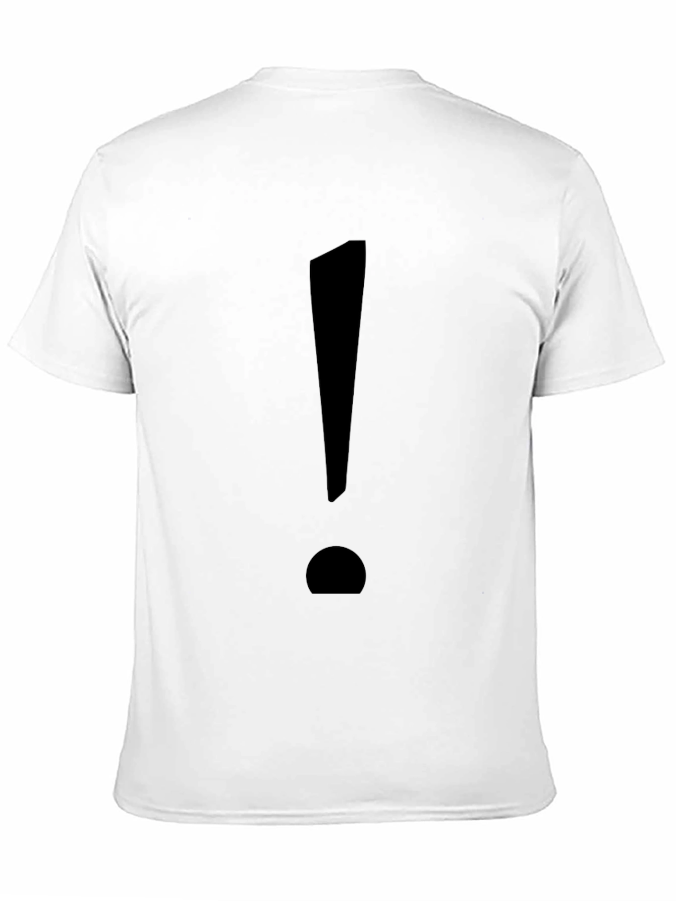 Statement Tee: Bold Black Exclamation Point T-Shirt