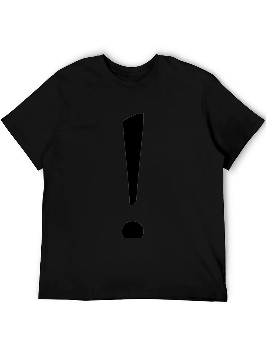 Statement Tee: Bold Black Exclamation Point T-Shirt