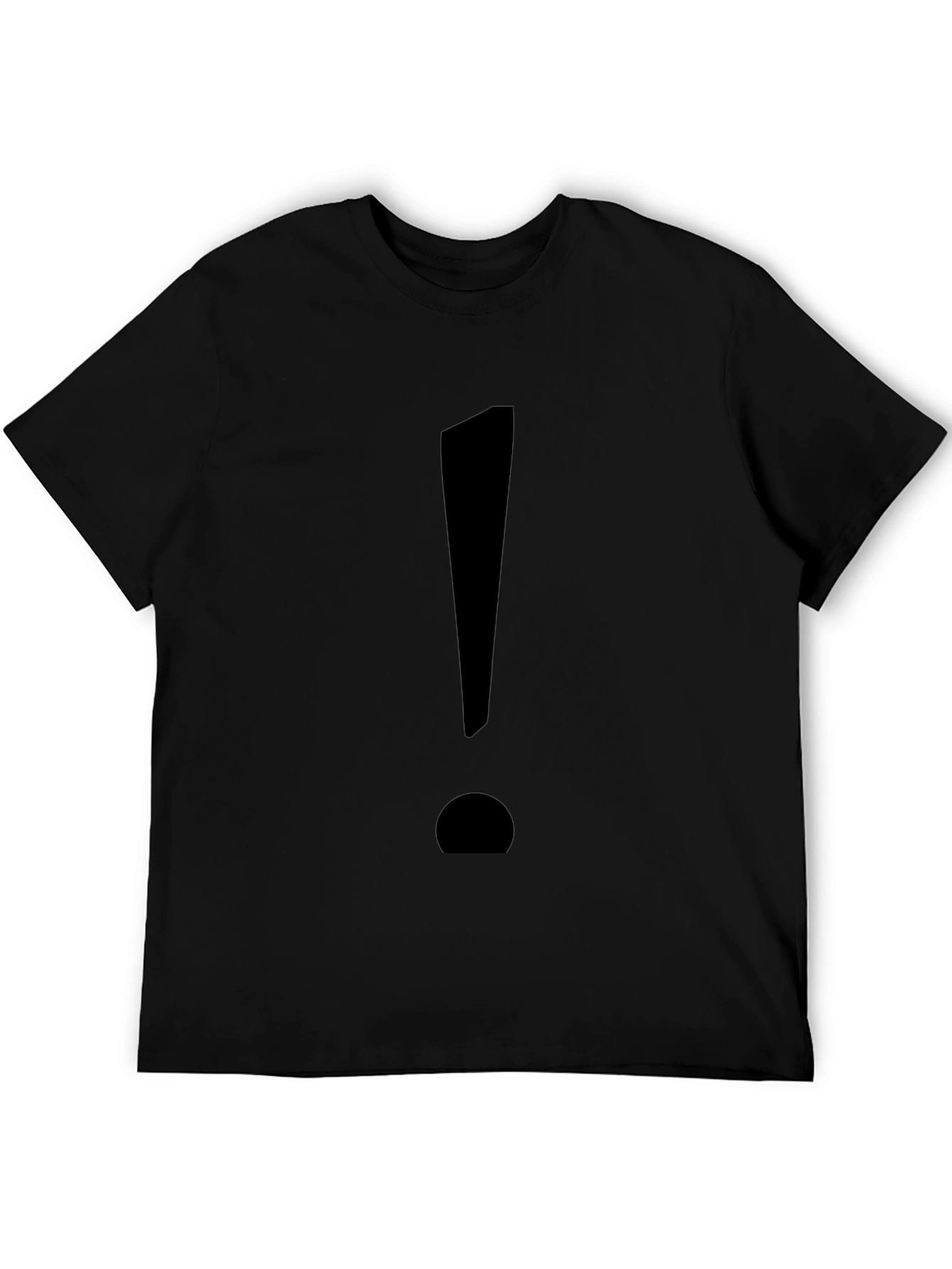 Statement Tee: Bold Black Exclamation Point T-Shirt