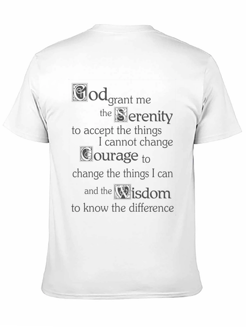 Serenity Prayer Graphic T-Shirt