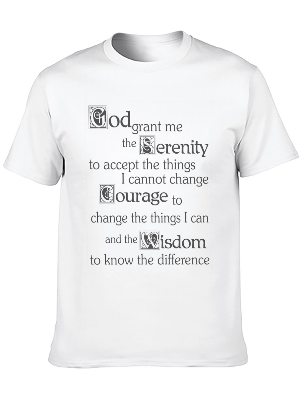 Serenity Prayer Graphic T-Shirt