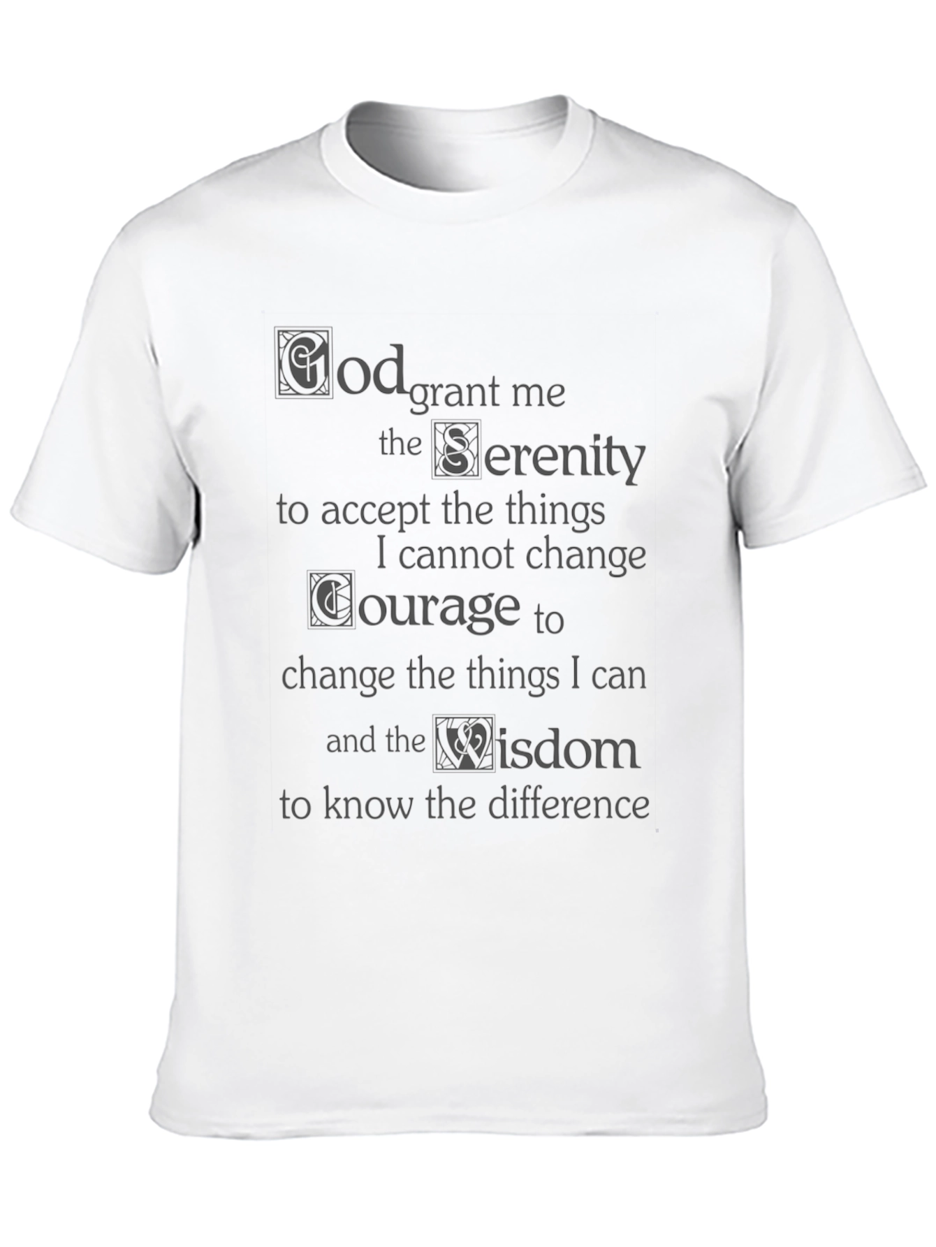 Serenity Prayer Graphic T-Shirt