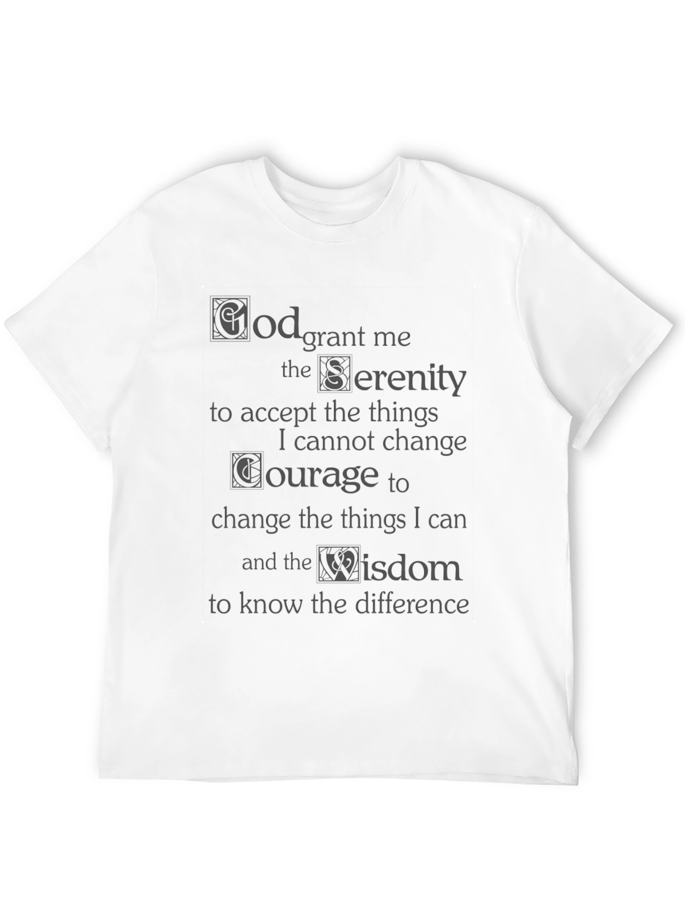Serenity Prayer Graphic T-Shirt