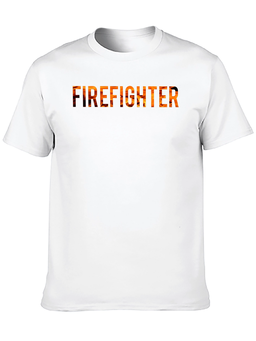 Firefighter Flame Graphic Tee - Black