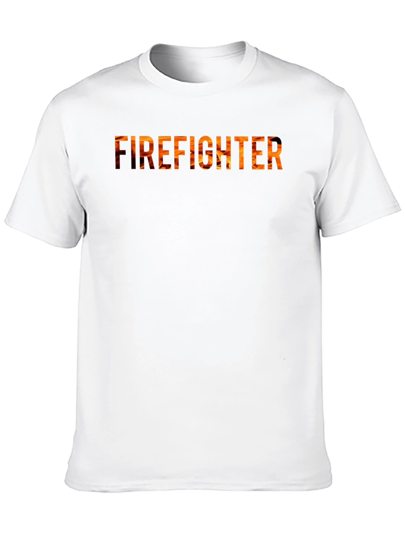 Firefighter Flame Graphic Tee - Black
