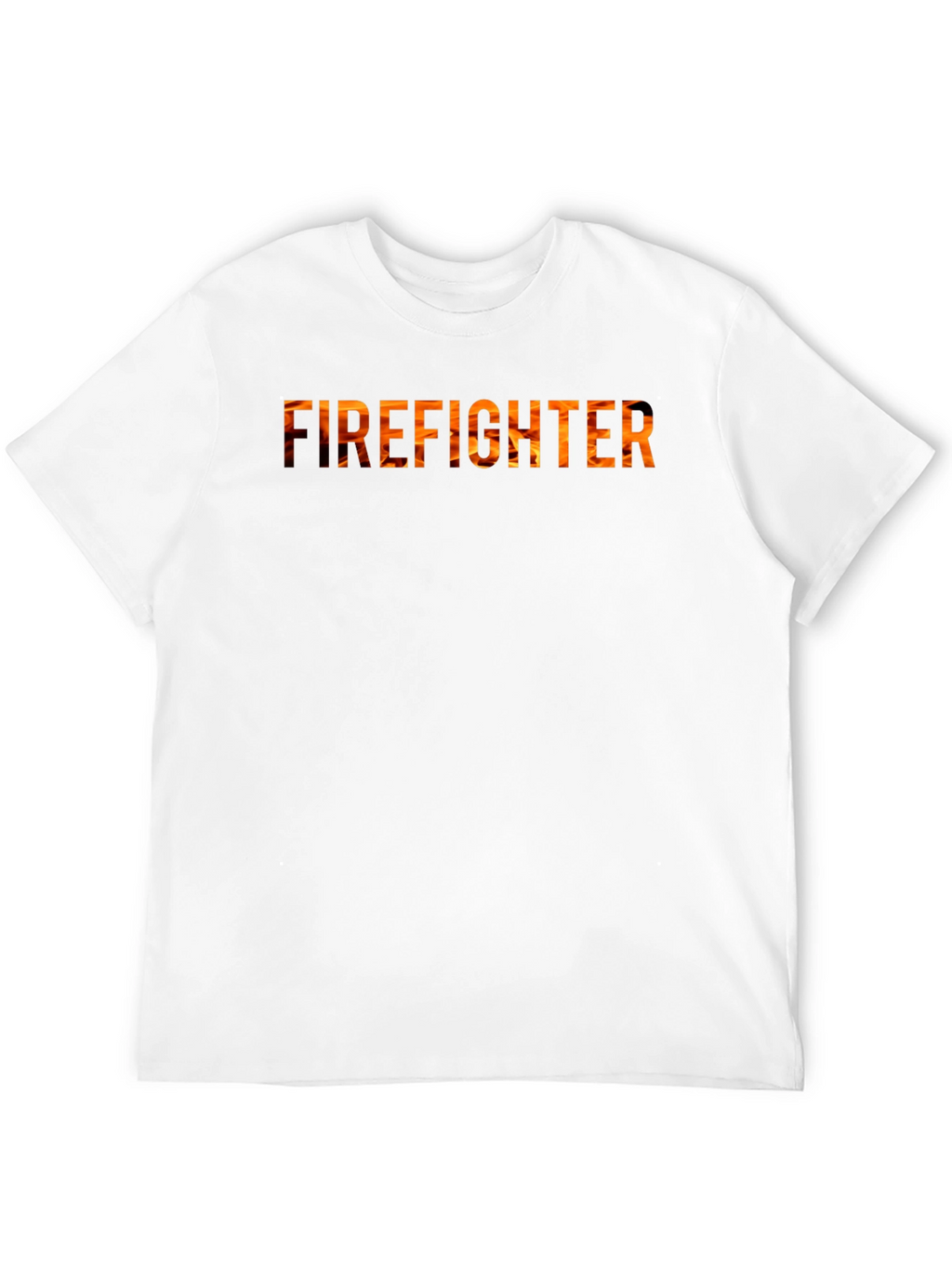 Firefighter Flame Graphic Tee - Black