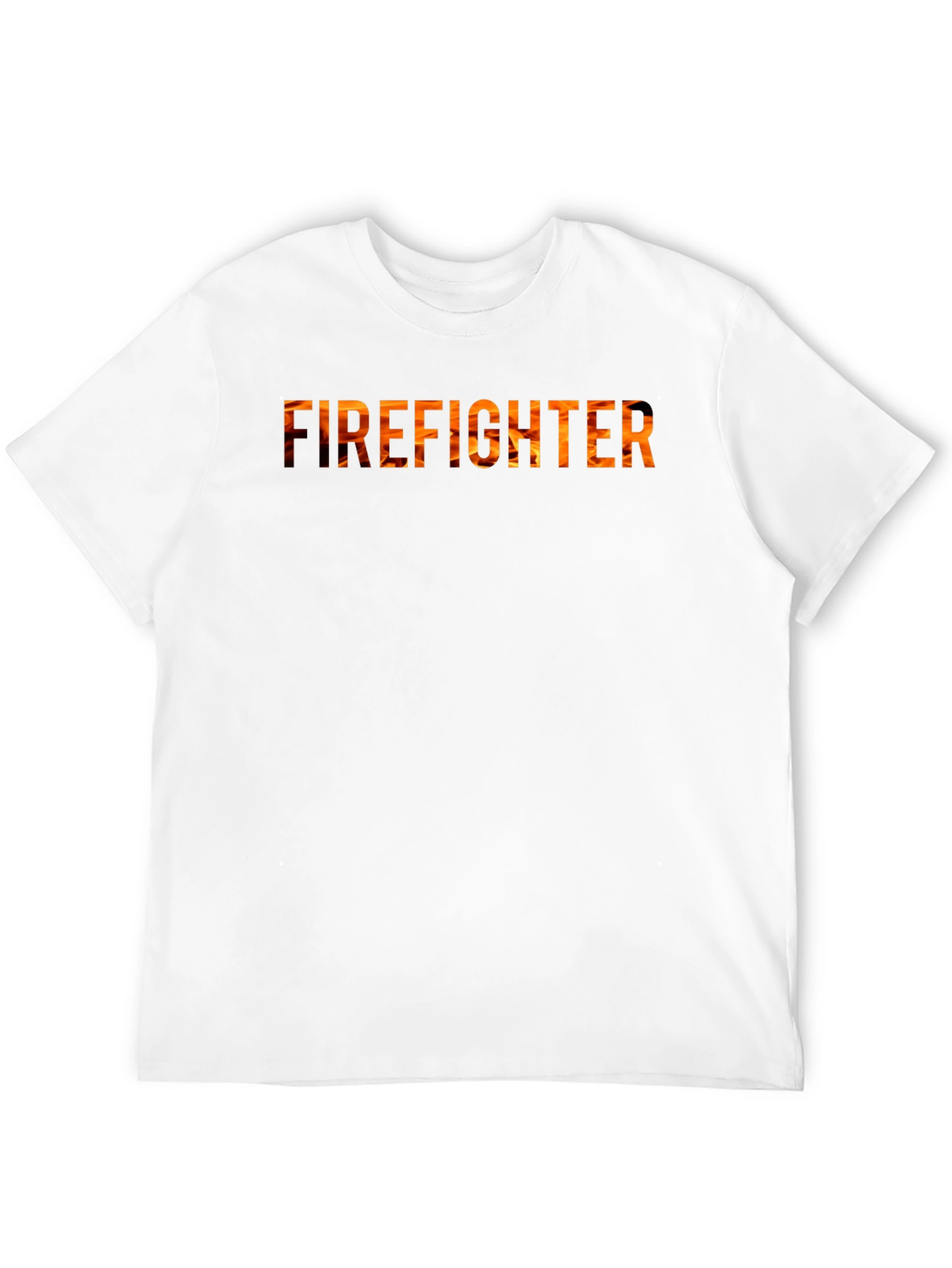 Firefighter Flame Graphic Tee - Black