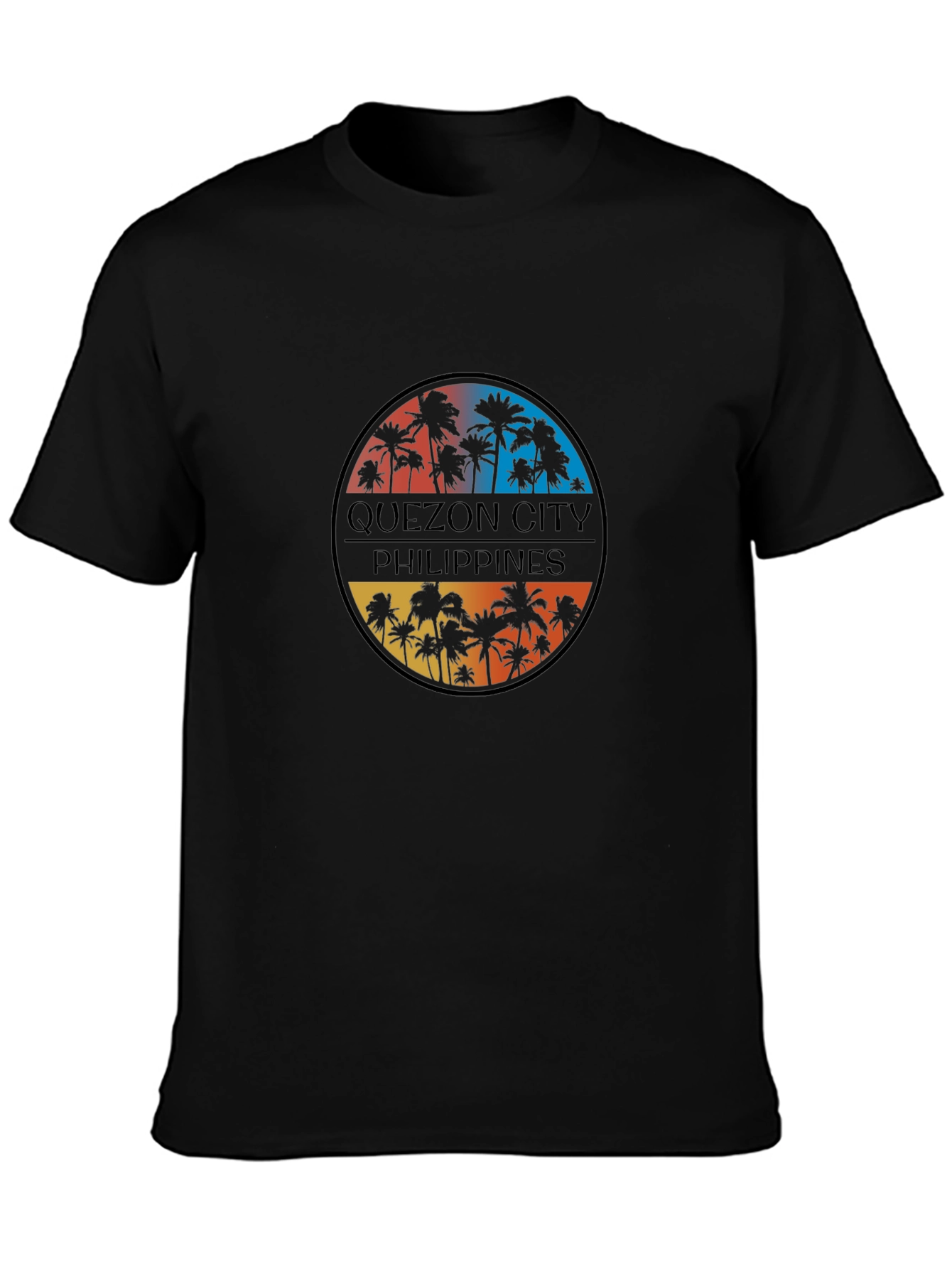 Quezon City Philippines Palm Tree T-Shirt