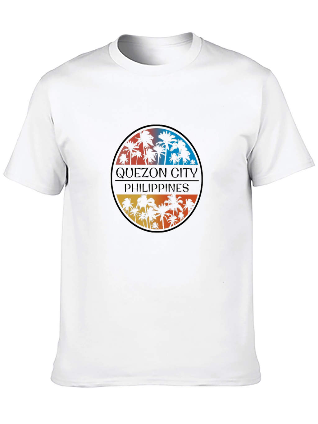 Quezon City Philippines Palm Tree T-Shirt