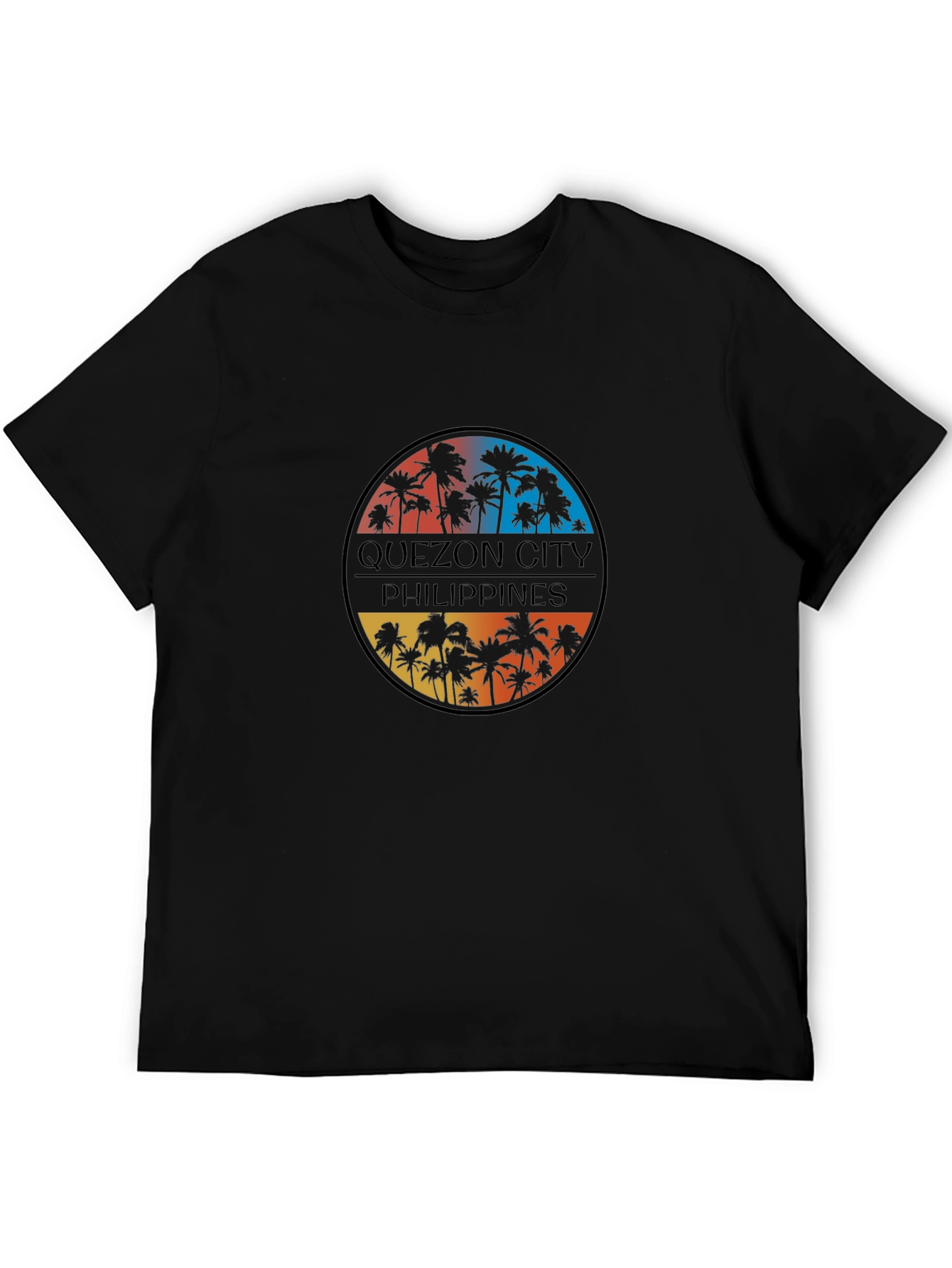 Quezon City Philippines Palm Tree T-Shirt
