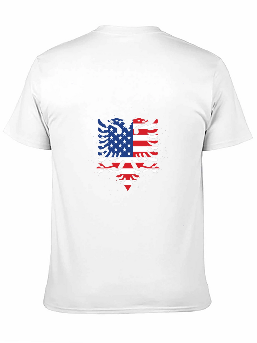 American Albanian Flag Eagle Black T-Shirt