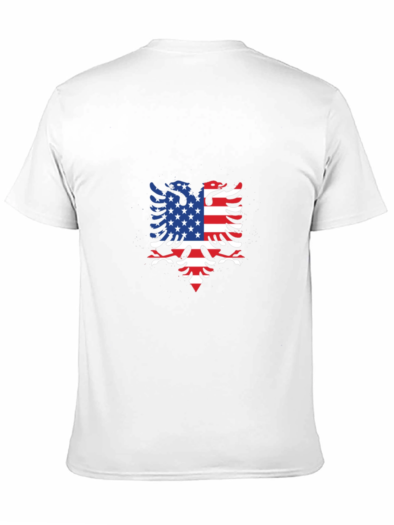 American Albanian Flag Eagle Black T-Shirt