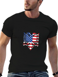 American Albanian Flag Eagle Black T-Shirt