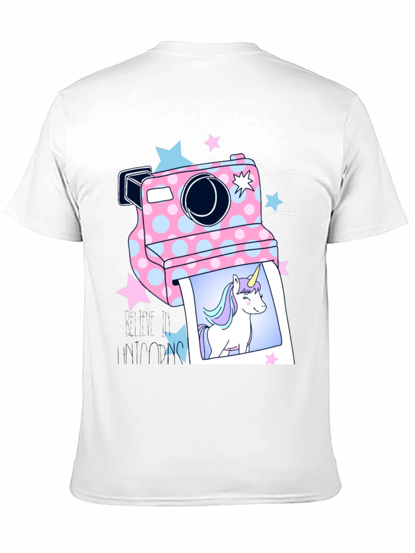 Unicorn Camera Graphic T-Shirt