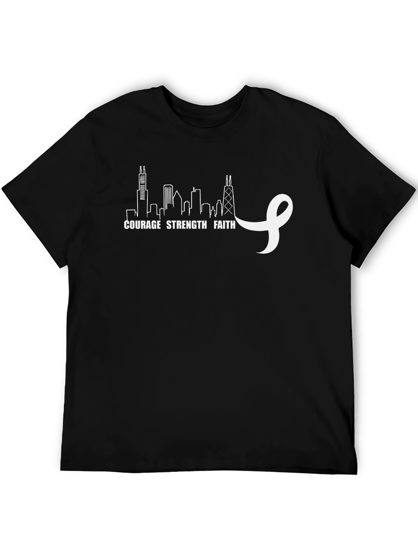 Courage Strength Faith Chicago T-Shirt