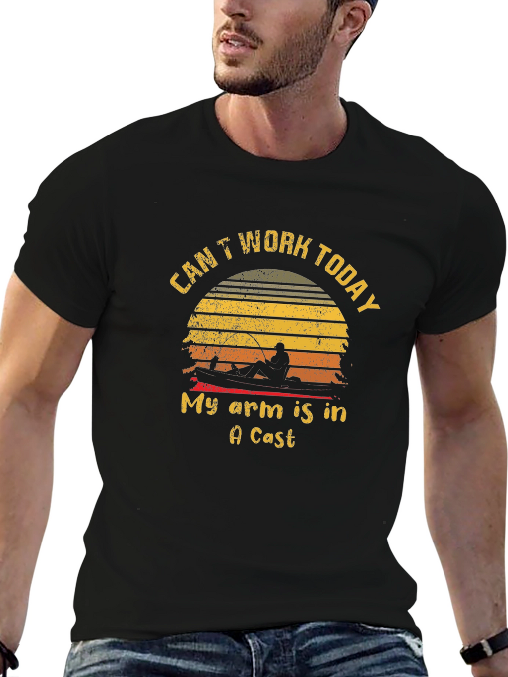 Fishing T-Shirt: Cant Work Today