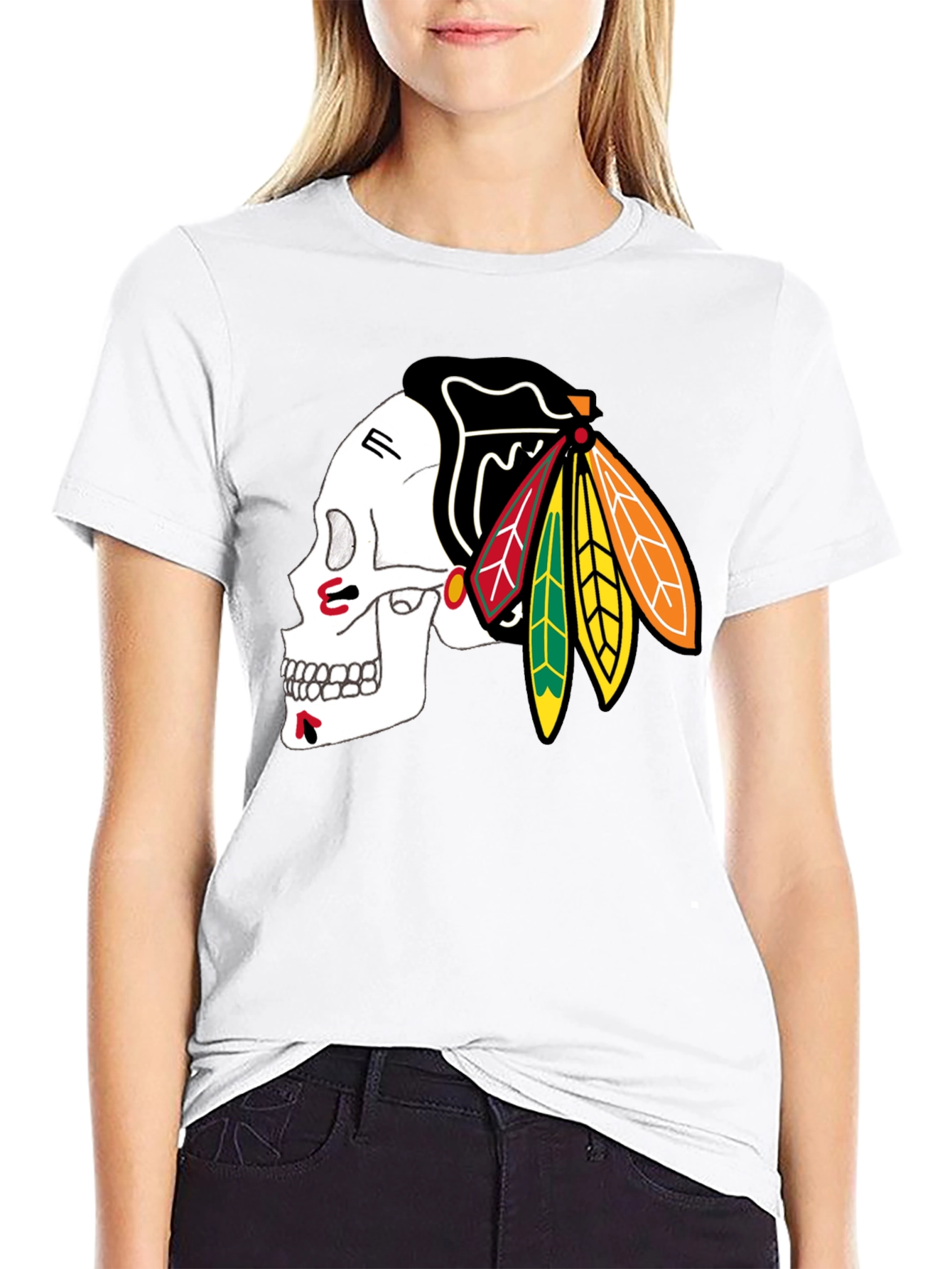 Skull Blackhawks T-Shirt
