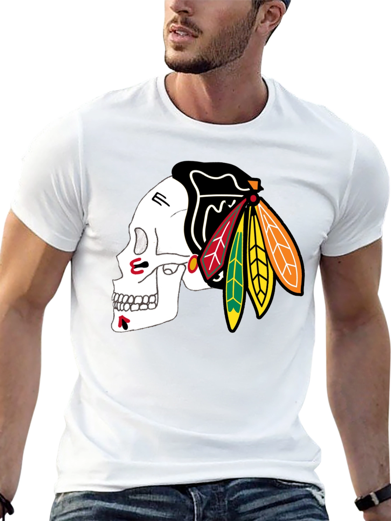 Skull Blackhawks T-Shirt