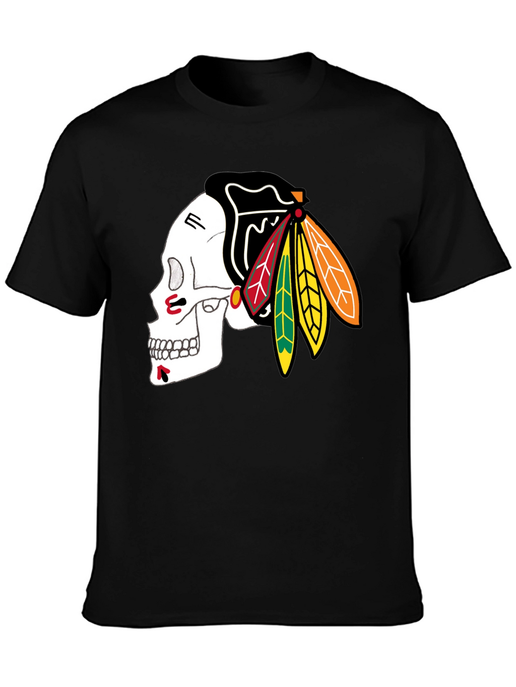 Skull Blackhawks T-Shirt