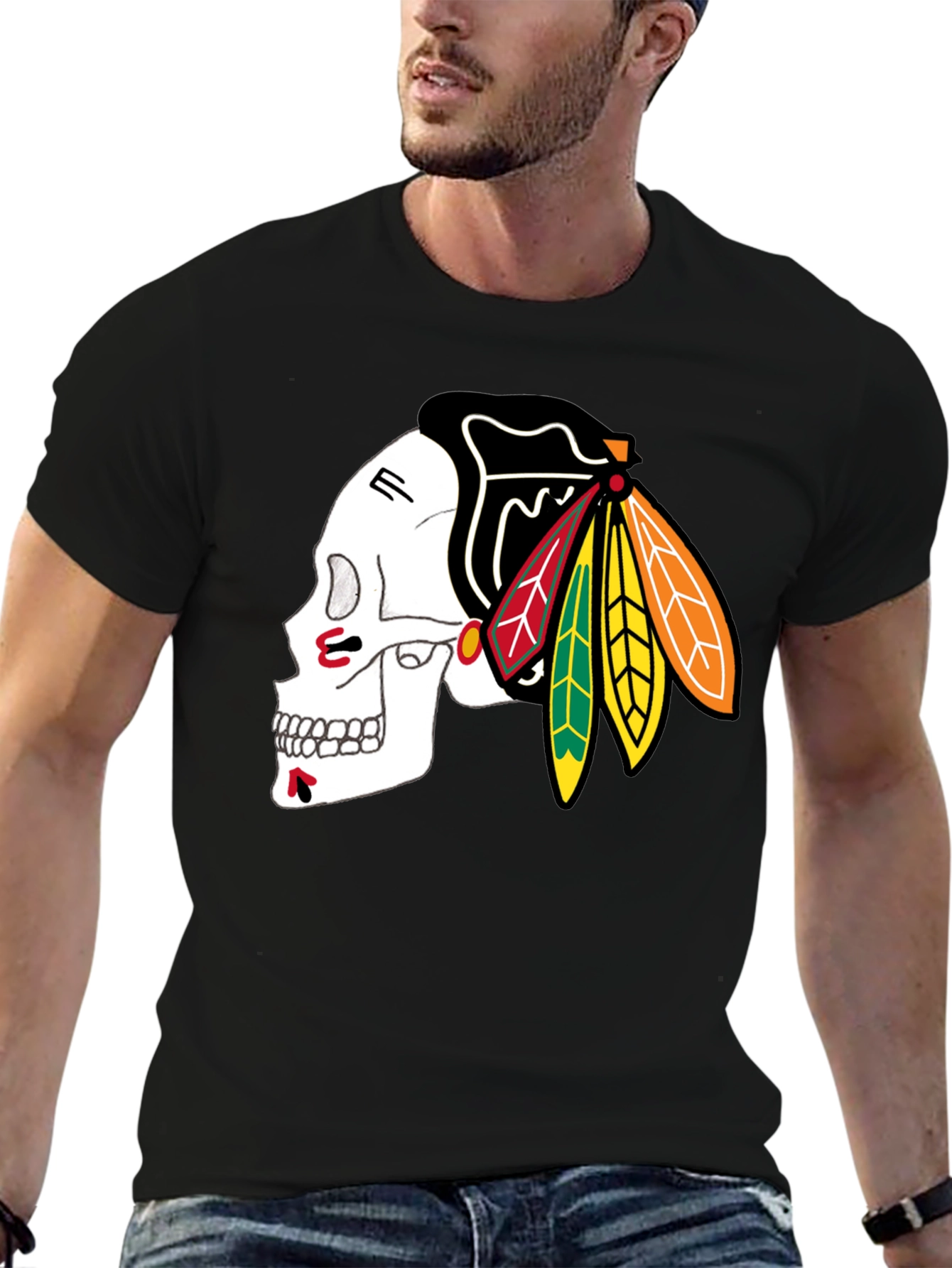Skull Blackhawks T-Shirt