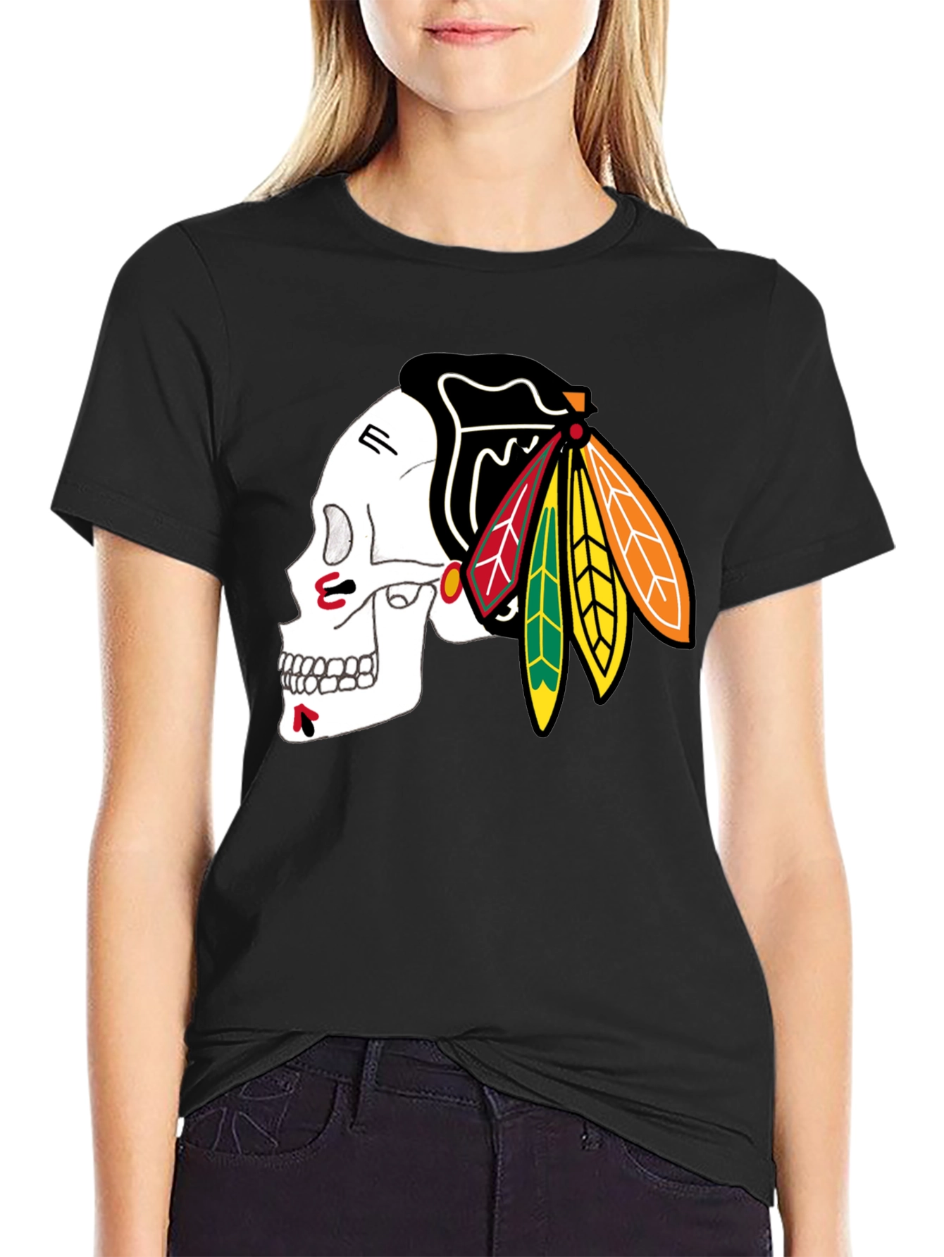 Skull Blackhawks T-Shirt