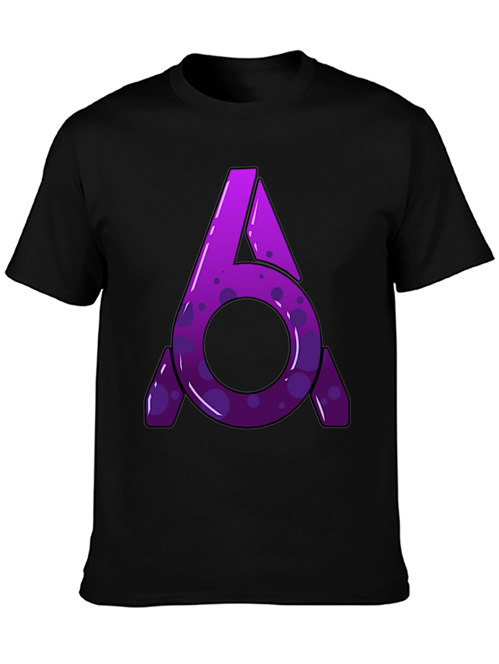 Abstract Logo Graphic T-Shirt - Black