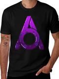 Abstract Logo Graphic T-Shirt - Black