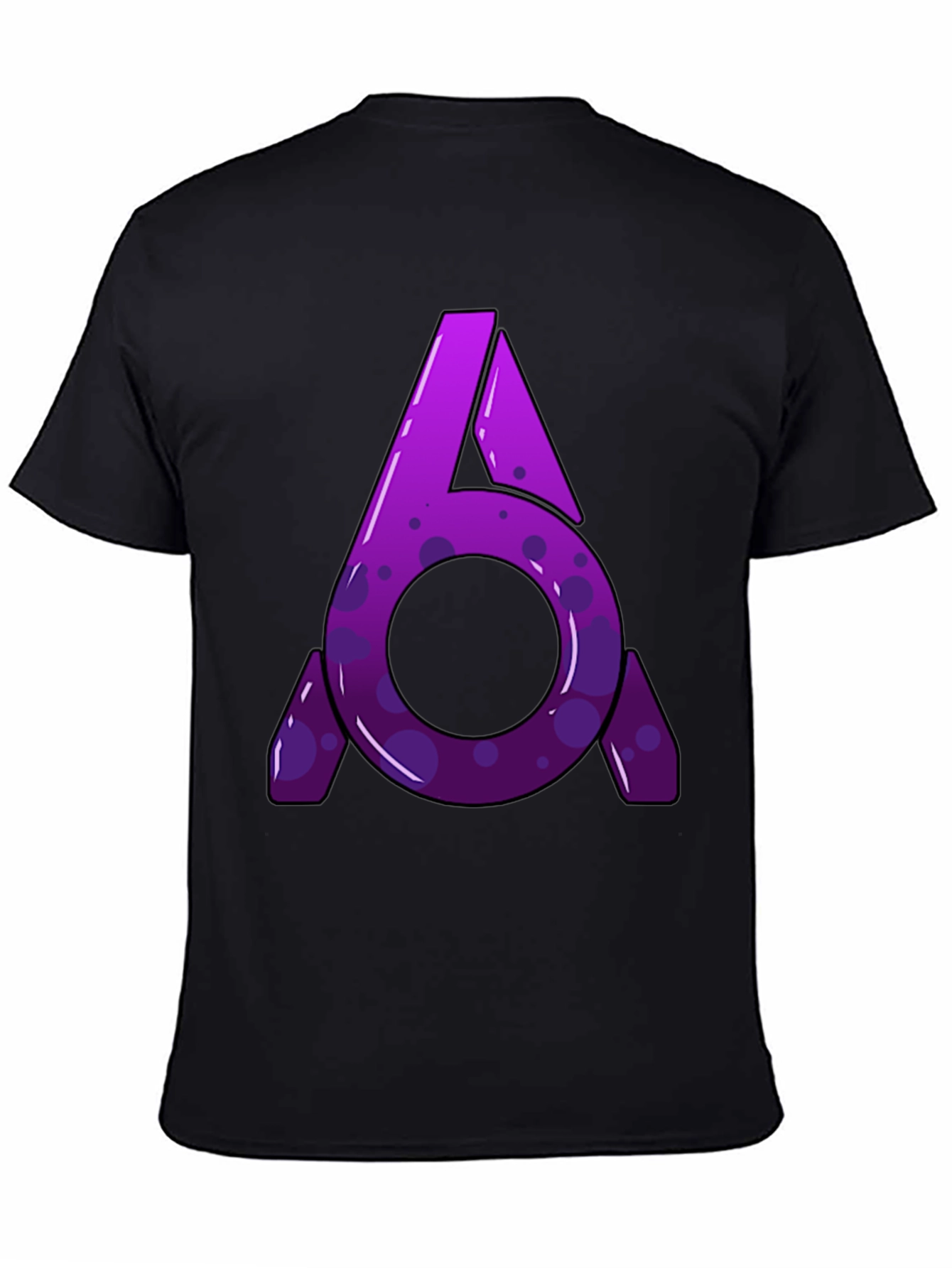 Abstract Logo Graphic T-Shirt - Black