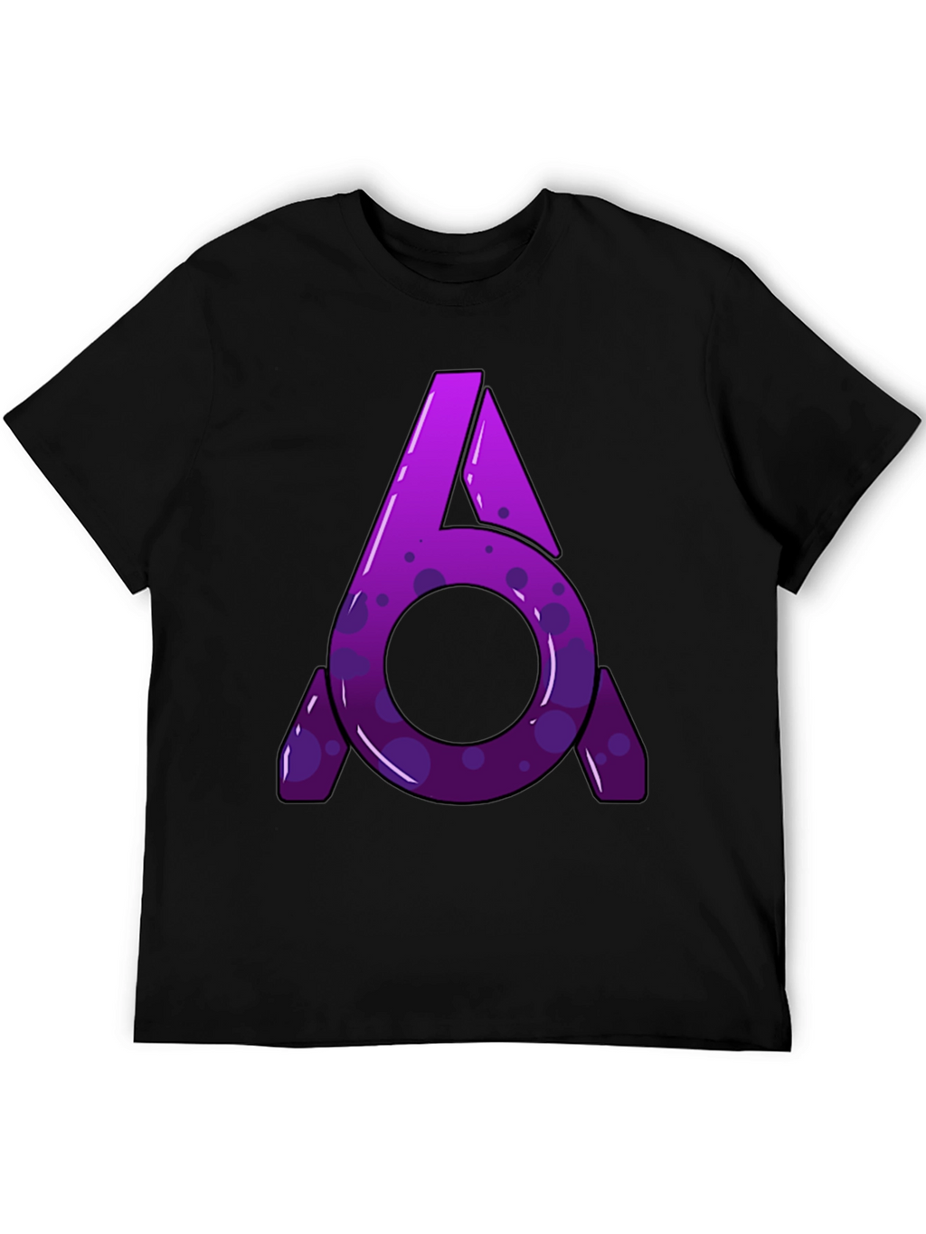 Abstract Logo Graphic T-Shirt - Black