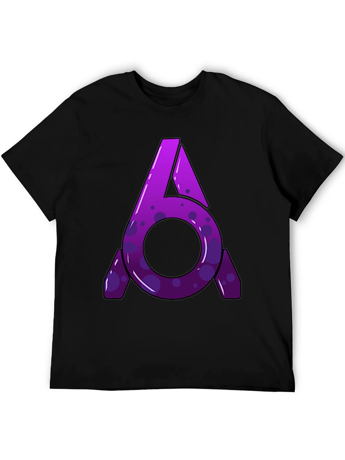 Abstract Logo Graphic T-Shirt - Black
