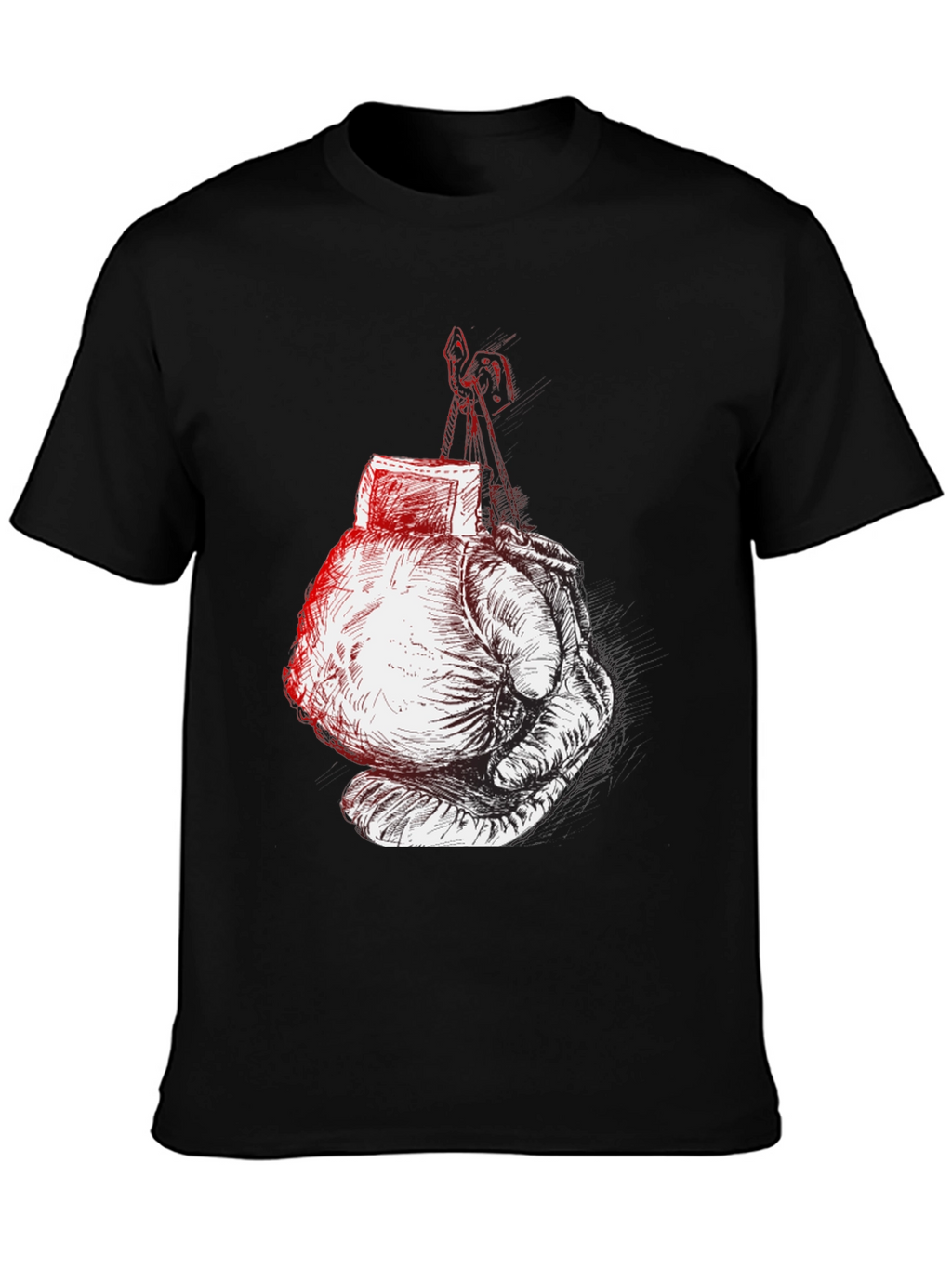Boxing Glove Graphic Tee - Black