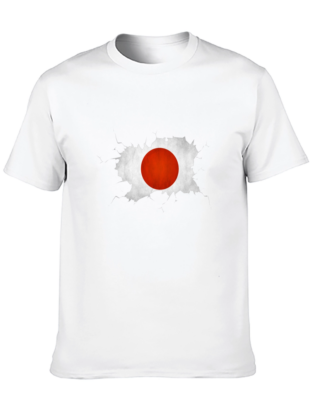 Japan Flag Graphic Tee - Black Cotton Casual T-Shirt