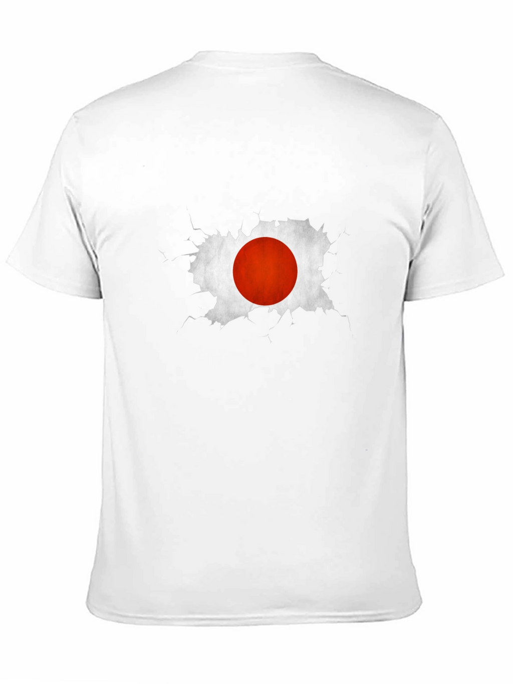 Japan Flag Graphic Tee - Black Cotton Casual T-Shirt